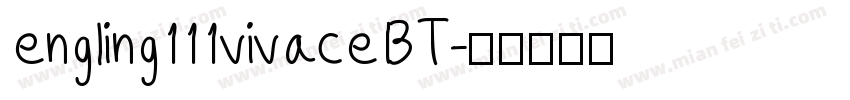 engling111 vivace BT字体转换